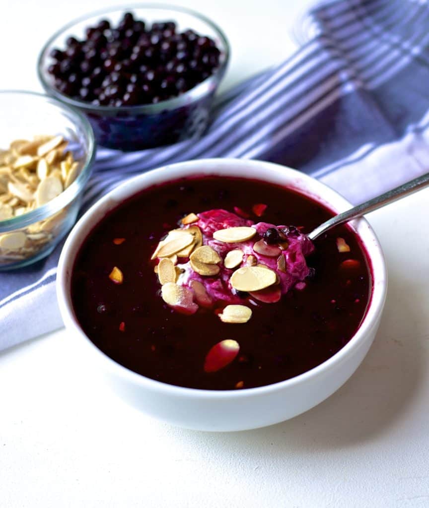 Swedish Blueberry Soup - Breakfast Recipe | The Domestic Dietitian