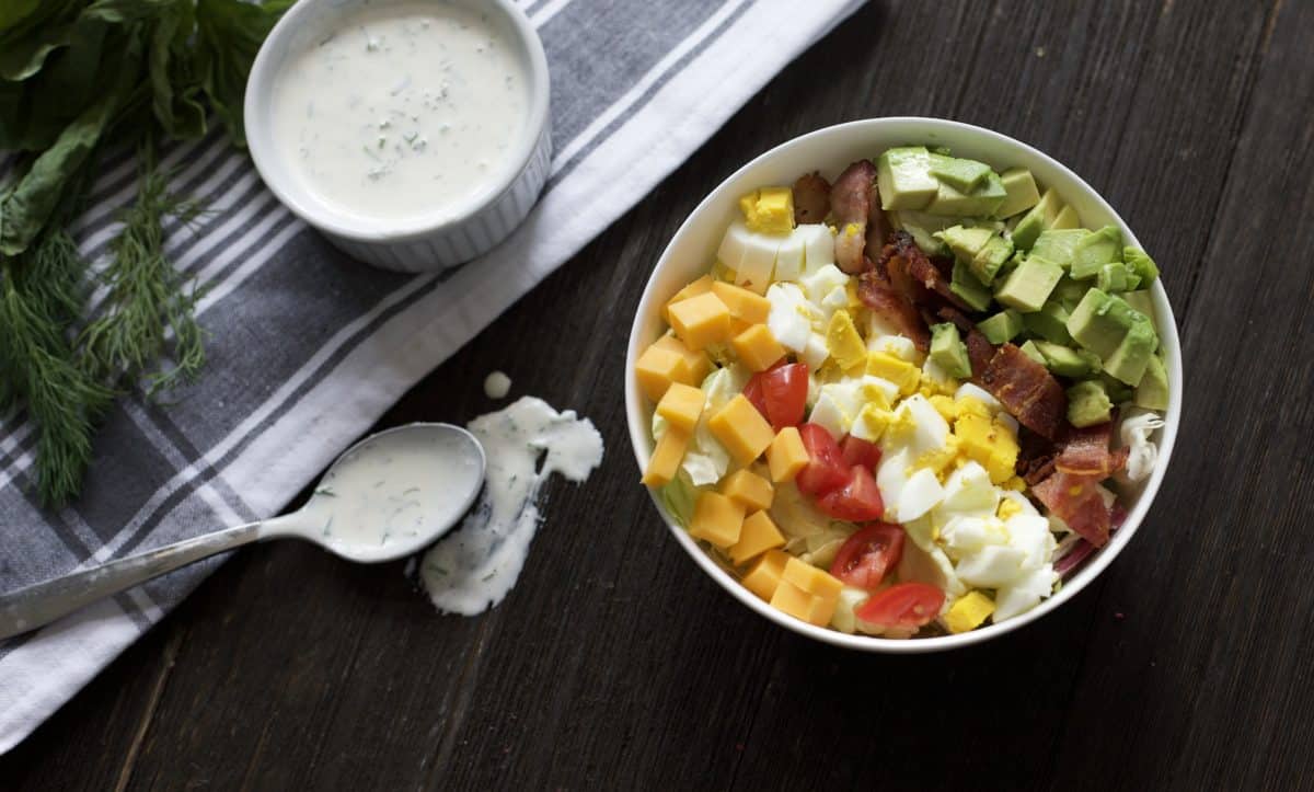 cobb salad with egg