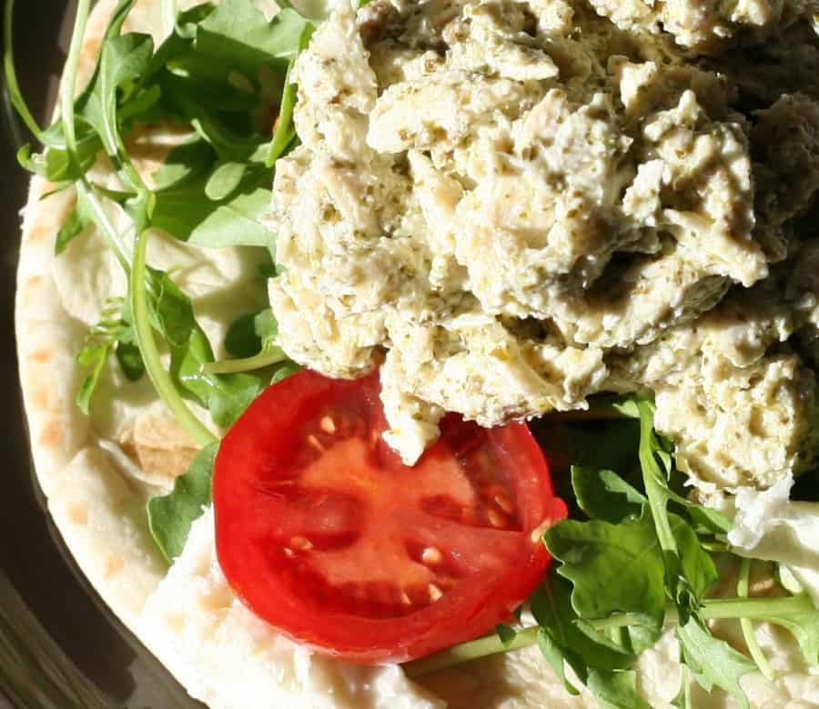 greek pesto chicken salad