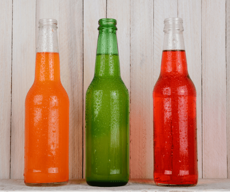 soda bottles