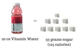 vitamin water sugar content