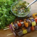 grilled steak pineapple skewers recipe