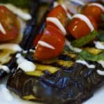 Grilled Eggplant with Fresh Tomato Salad recipe - perfect vegetarian dish