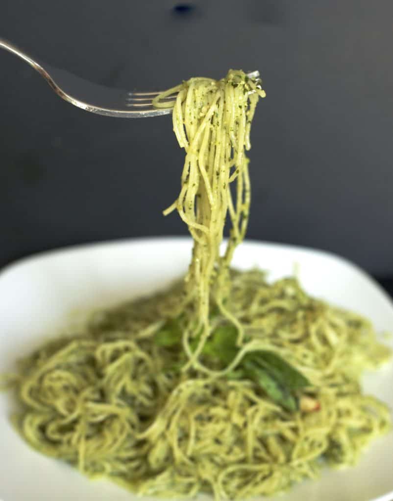 spaghetti with basil pesto sauce recipe3