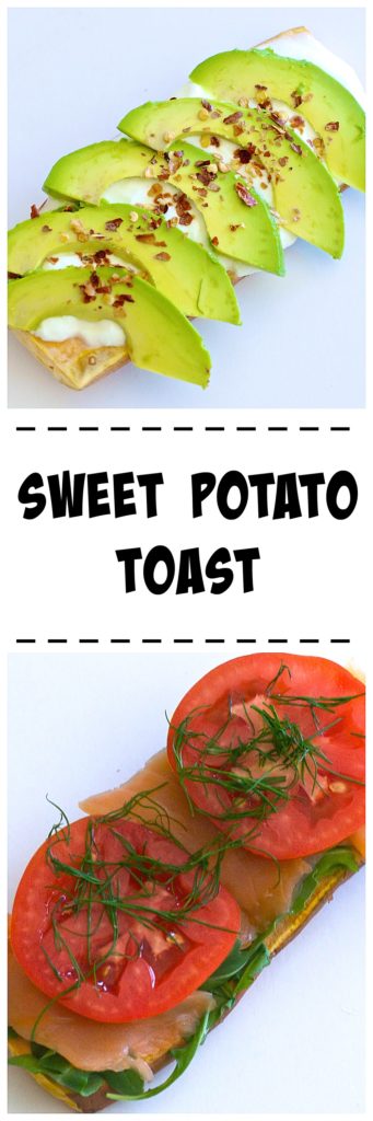 sweet potato toast recipe / thedomesticdietitian.com