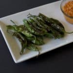 shishito peppers with spicy romesco sauce recipe1