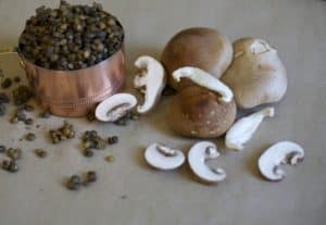 french lentils with mushrooms