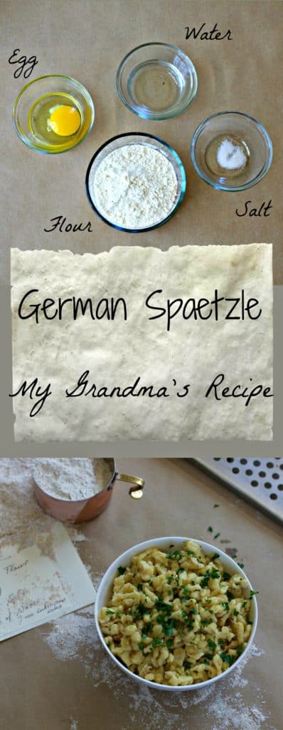 German Spaetzle - My Grandma's Recipe / The Domestic Dietitian