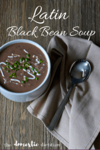 This Latin Black Bean Soup recipe makes the perfect accompaniment to dinner, especially for Meatless Mondays. Full of flavor with a little kick, it's easy to make and delicious to eat.