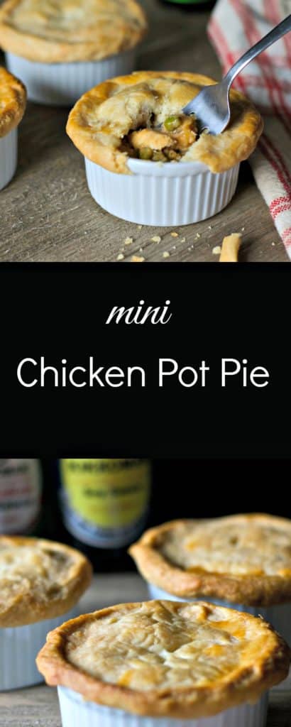 Mini Chicken Pot Pie - full of flavor, less sodium / The Domestic Dietitian