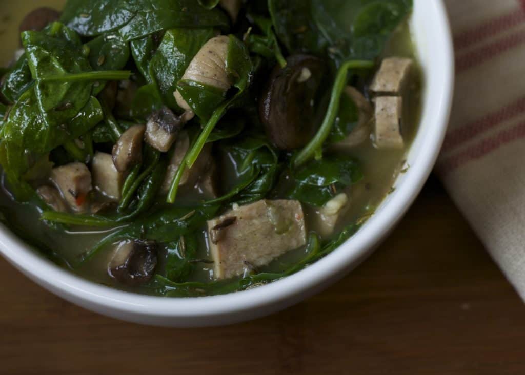 sausage and spinach soup1