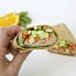 spicy tuna wrap mediterranean diet lunch recipe