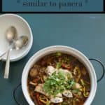 Chicken Soba broth based soup bowl - have it healthy at home. copycat to panera but less expensive and just as healthy and delicious