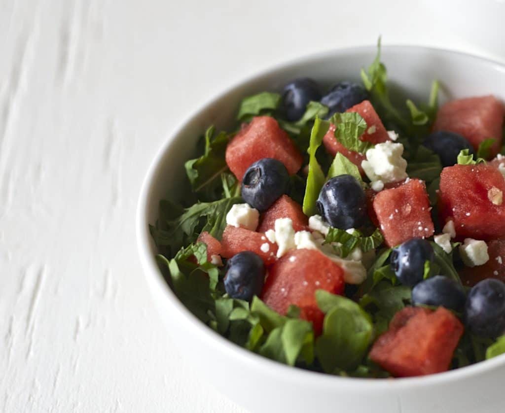 blueberry watermelon salad