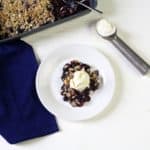 coconut blueberry crisp