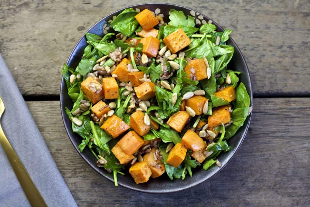 fall roasted sweet potato salad3