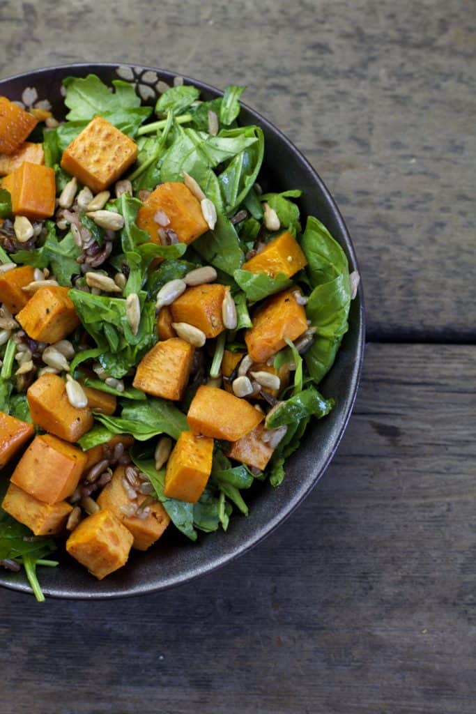 fall roasted sweet potato salad1