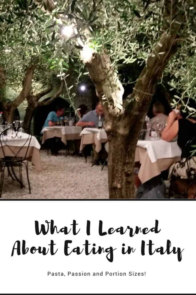 What I Learned About Eating in Italy - Sharing what a recent trip to Italy taught me about meals, food, portion sizes and what it means to truly enjoy your food. 