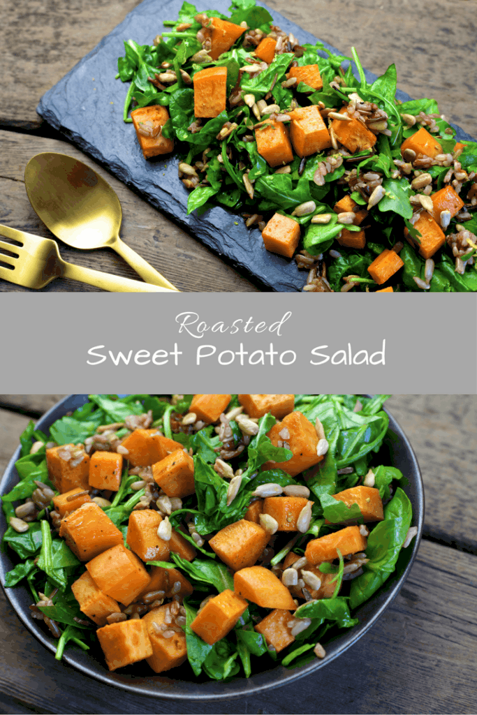 Fall Roasted Sweet Potato Salad - The Domestic Dietitian