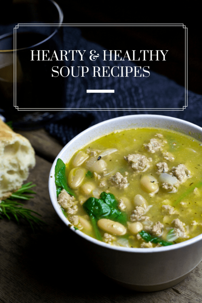 A collection of Hearty & Healthy Soup recipes that are filling enough to stand alone as a meal. Simple to prepare and full of flavor, these soup recipes are perfect all winter long. / The Domestic Dietitian