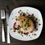 grilled pork chop with pomegranate glaze - the domestic dietitian