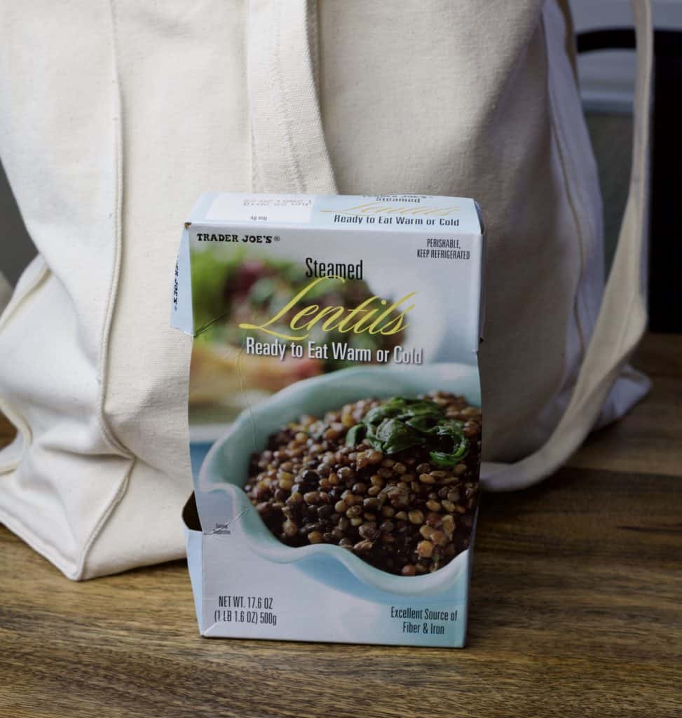 steamed lentils from trader joes