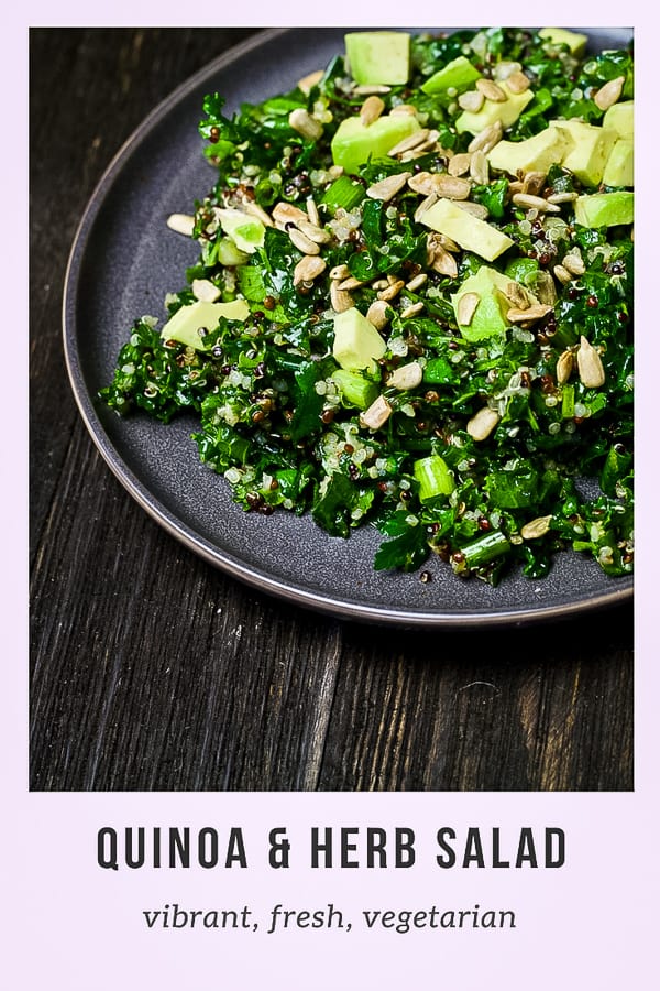 Quinoa and Fresh  Herb Salad recipe - the domestic dietitian