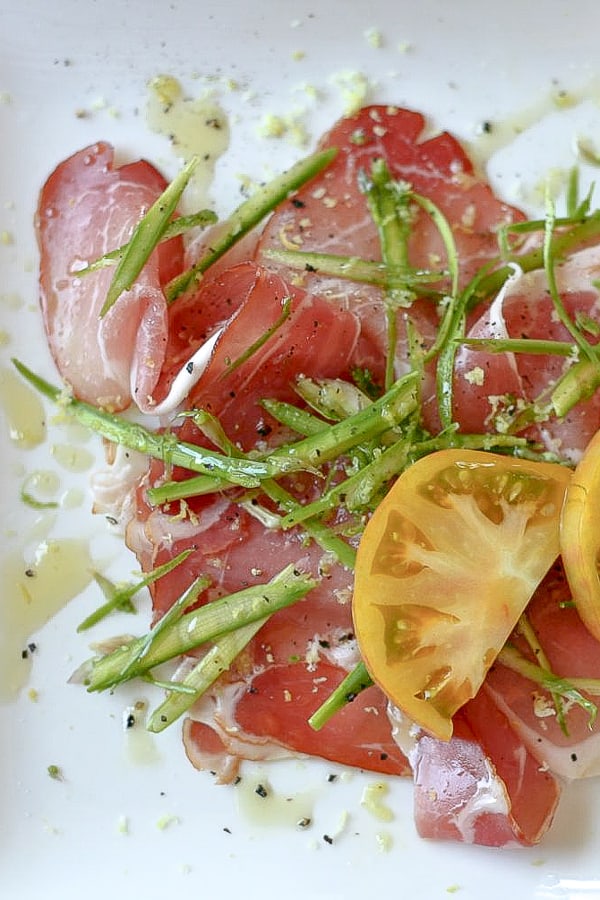 shaved asparagus and prosciutto spring recipe