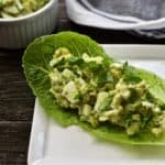 healthy egg salad lettuce wrap