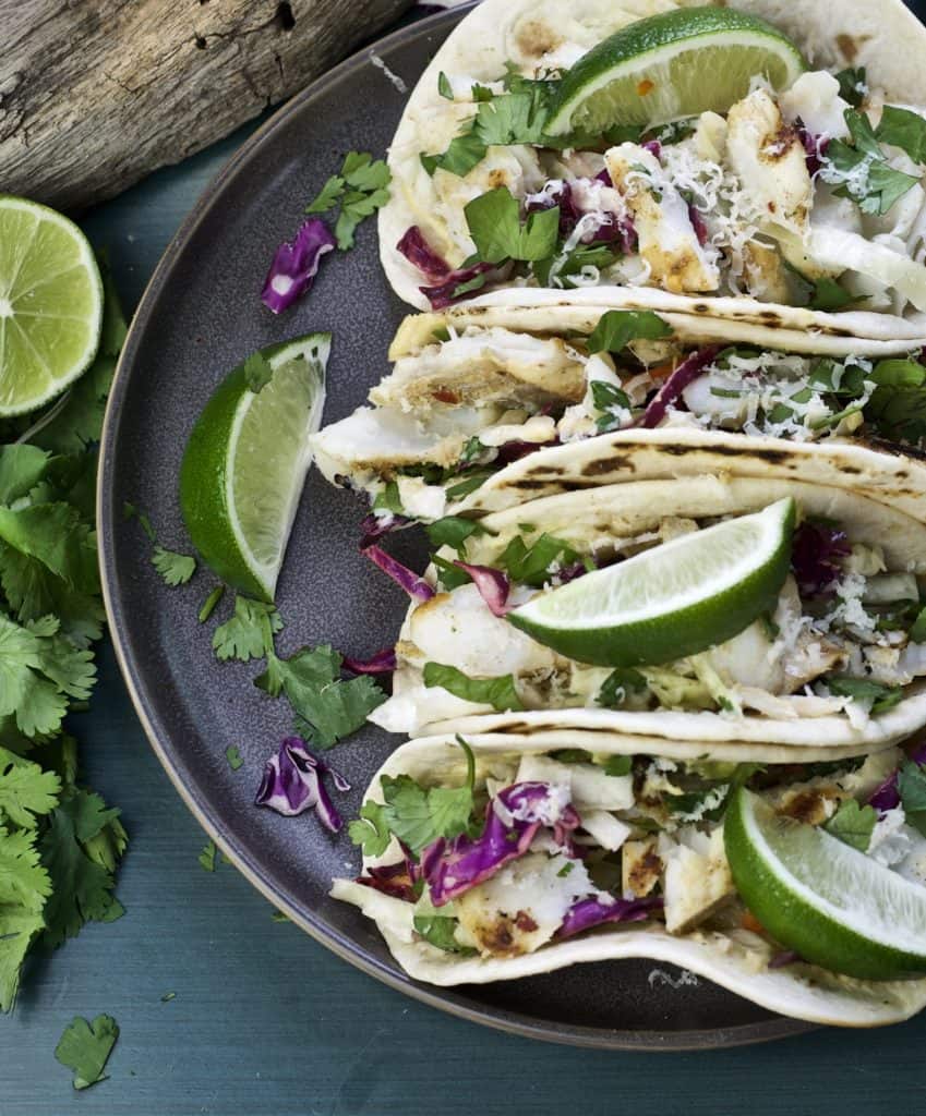 grilled fish tacos with jalapeño hummus2