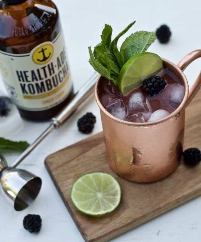 blackberry moscow mule - kombucha cocktail1