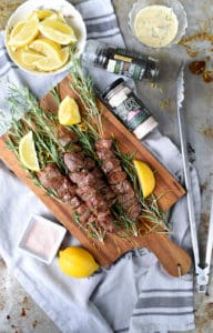 lamb rosemary skewers