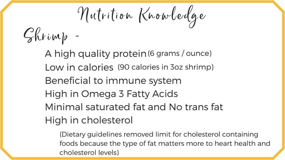 nutrition benefits of shrimp