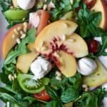 heirloom tomato and peach summer salad4