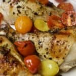 garlic and basil roasted chicken with tomatoes2