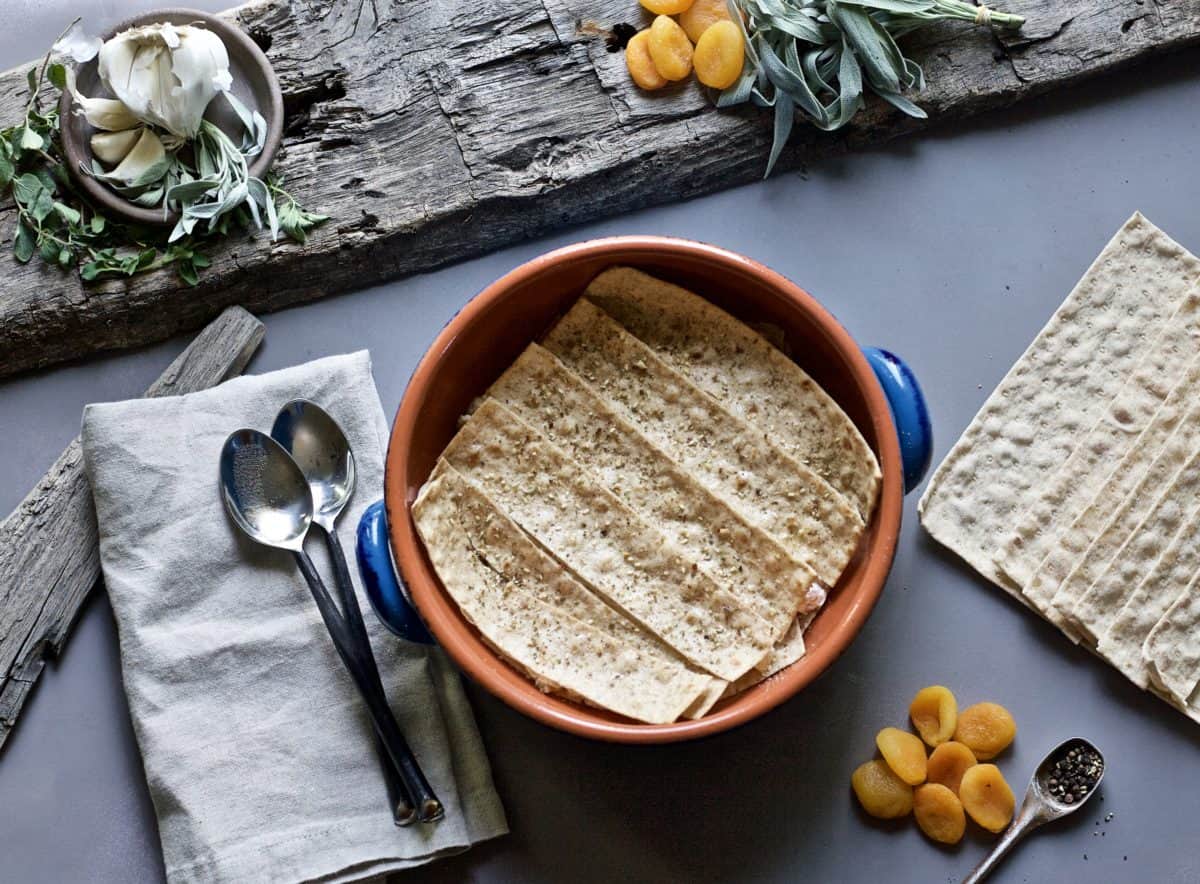 chicken apricot lavash casserole