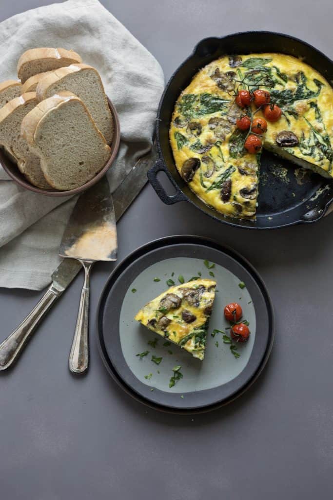 vegetable frittata mediterranean diet breakfast ideas