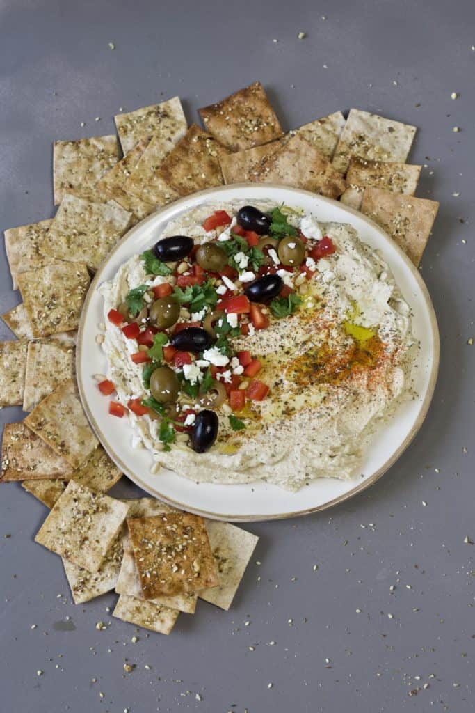 loaded mediterranean hummus the perfect game day snack