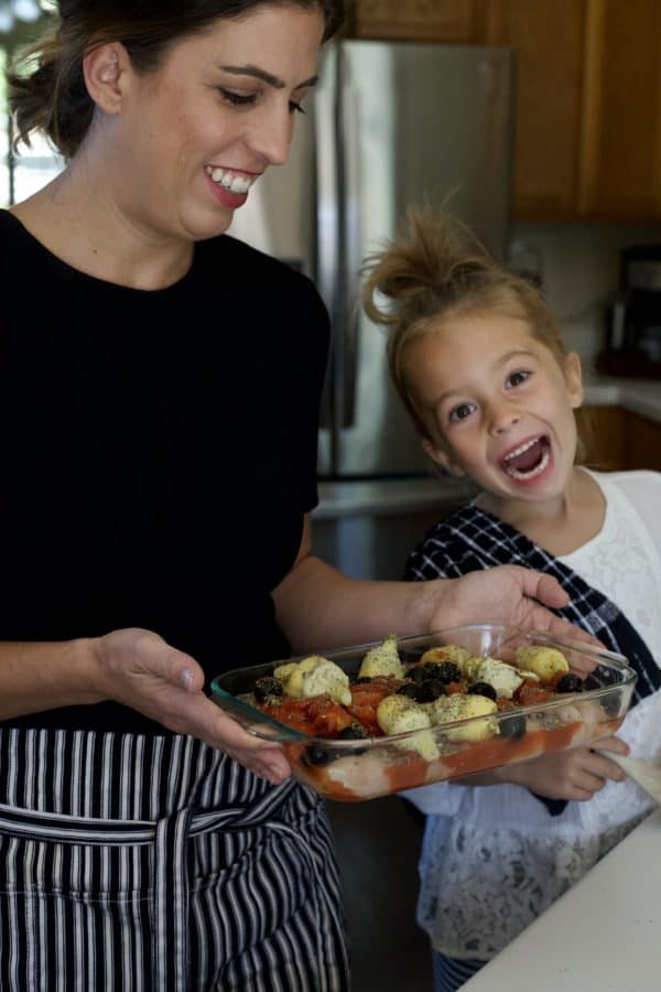 family friendly italian chicken bake that kids can help make