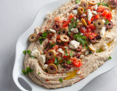 loaded mediterranean hummus