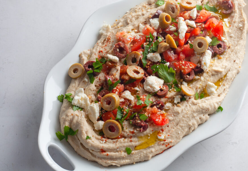 loaded mediterranean hummus