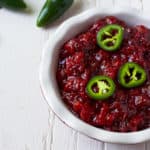 sweet and spicy jalapeño cranberry sauce