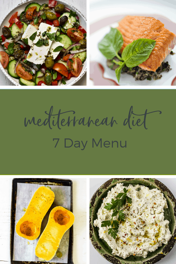 mediterranean diet weekly meal plan recipes and dinner ideas