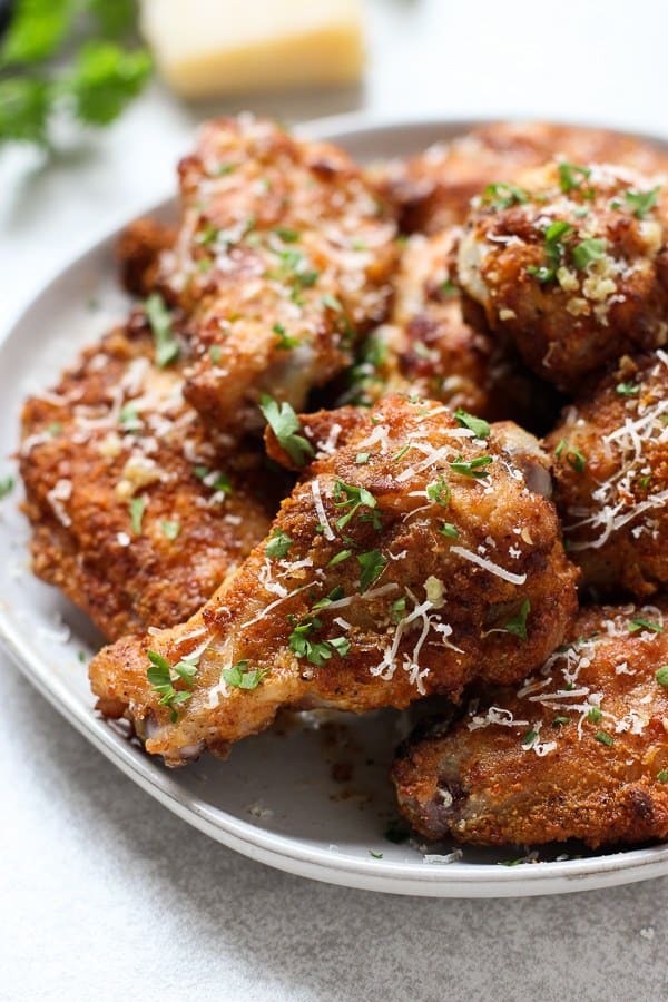 baked garlic parmesan chicken wings