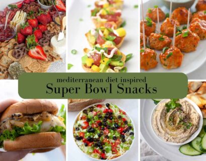 Mediterranean Diet healthy super bowl snacks