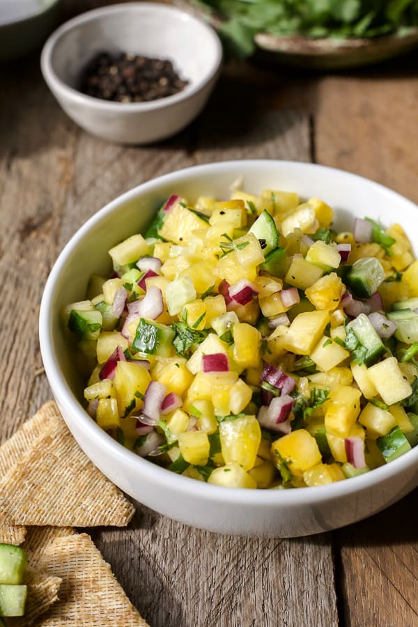 pineapple salsa recipe up close