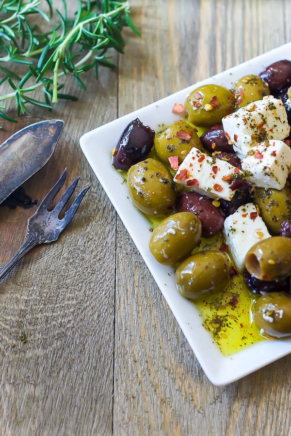 Marinated Olives and Feta Cheese The Domestic Dietitian