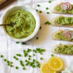 pea and walnut pesto