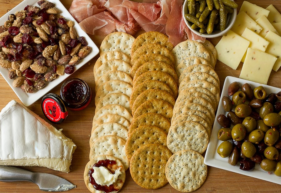 charcuterie board to make entertaining easier