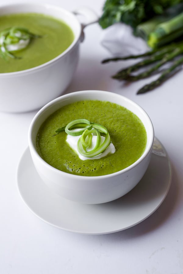 spring leek and asparagus soup recipe